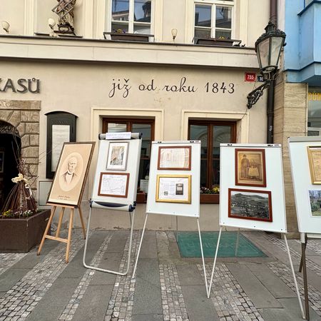 Restaurace U Pinkas - Soust oslav byla vstava historickch dokument spojen s ivotem Jakuba Pinkase a zaloenm Restaurace U Pinkas.